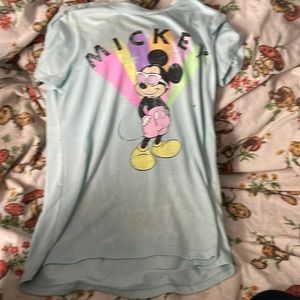 Blue Mickey Mouse shirt
